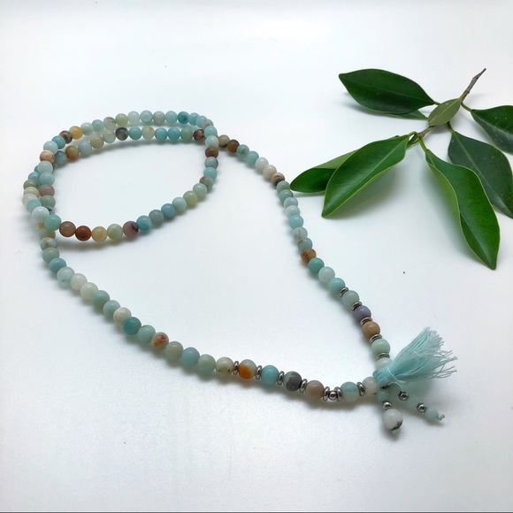 Mini Amazonite Mala - Picture 1 of 2